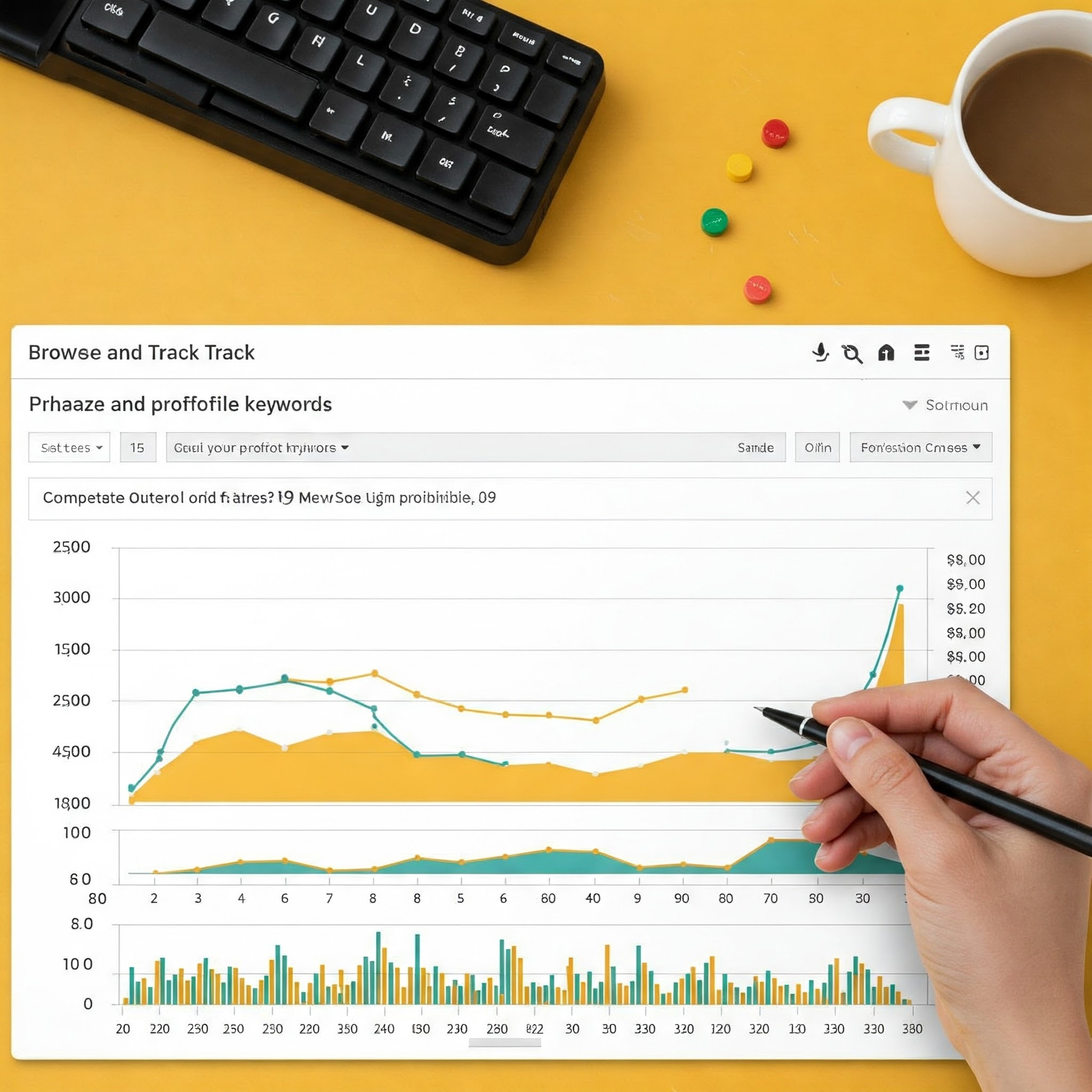 Keyword tracking interface demonstration